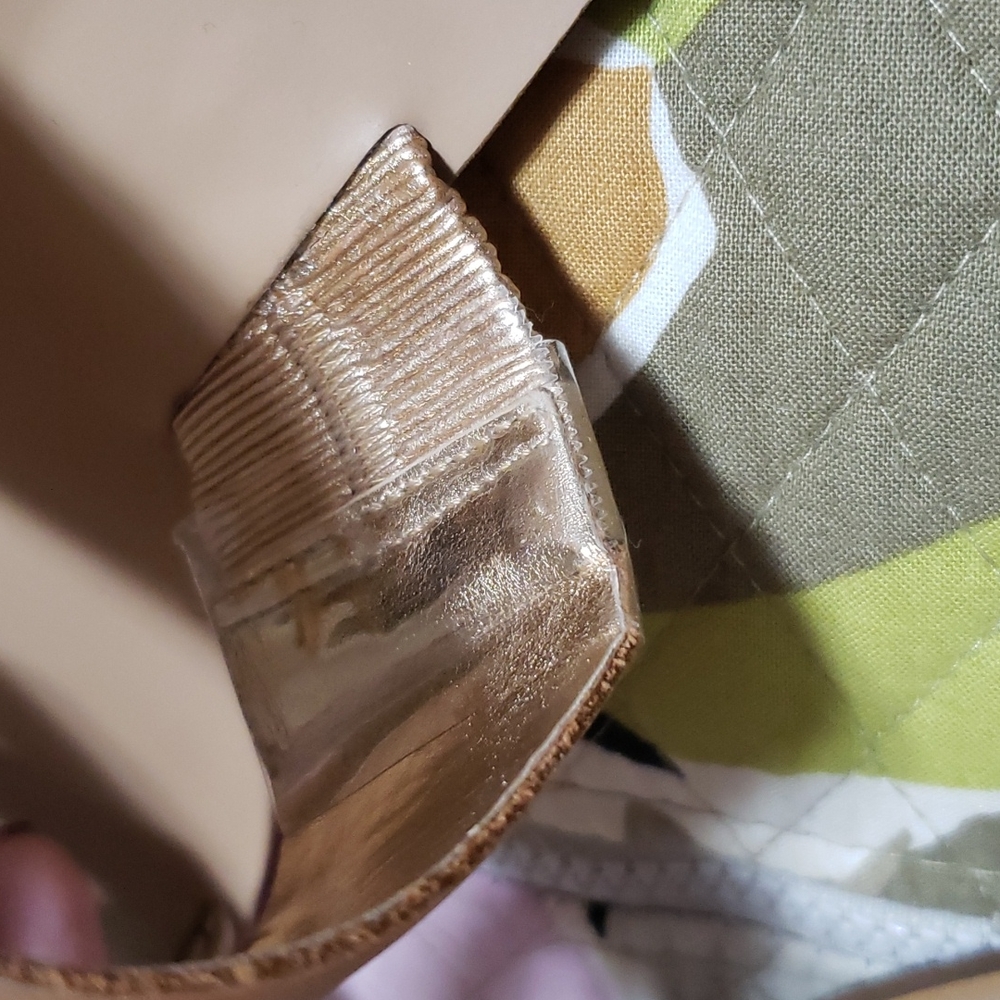 Lulus CAYLEE LEATHER SANDAL ROSE GOLD SLIDE - Picture 11 of 11